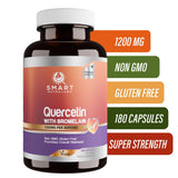 Smart Nutra Labs Quercetin with Bromelain packaging on a table