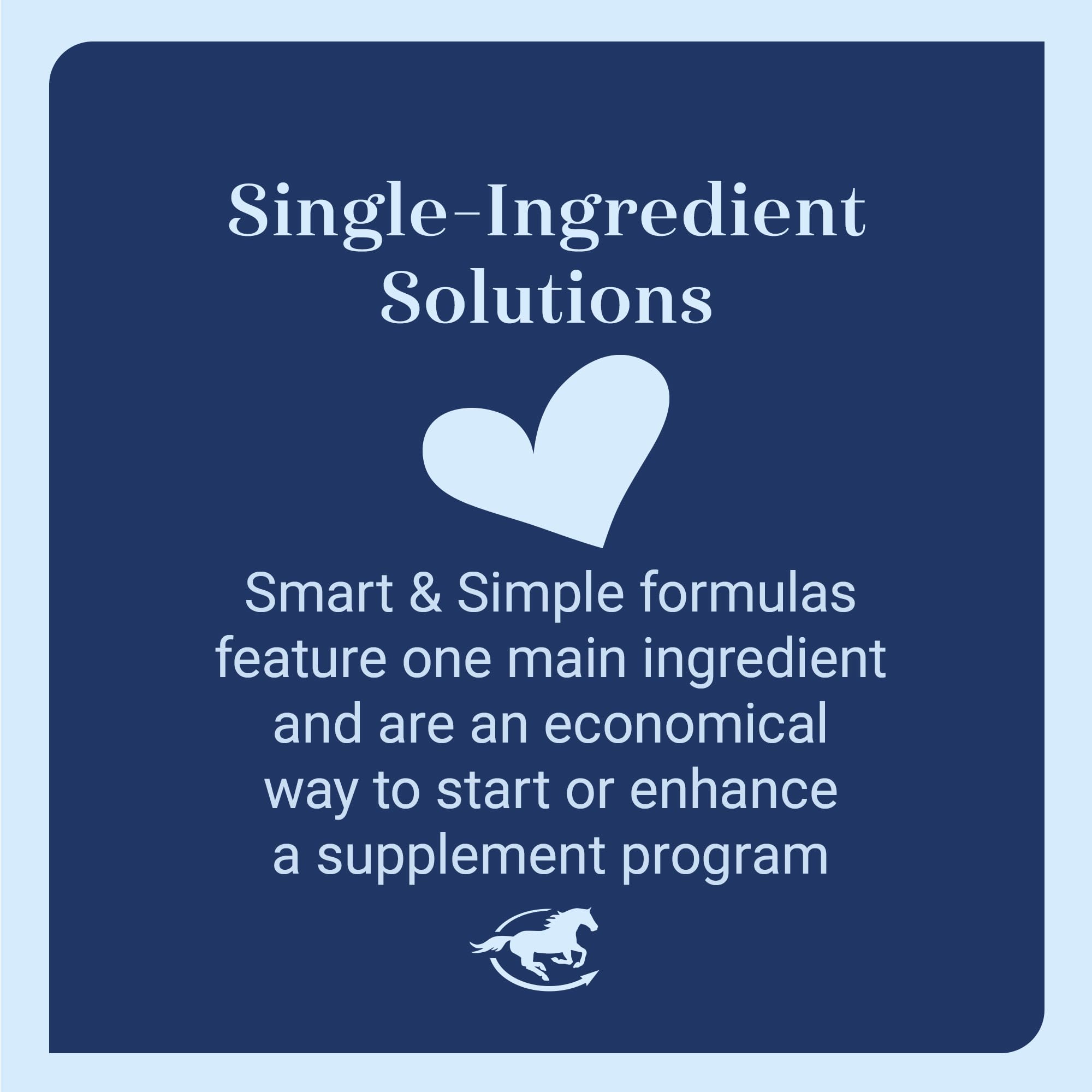 SmartEquine MSM Pellets horse supplement in a scoop