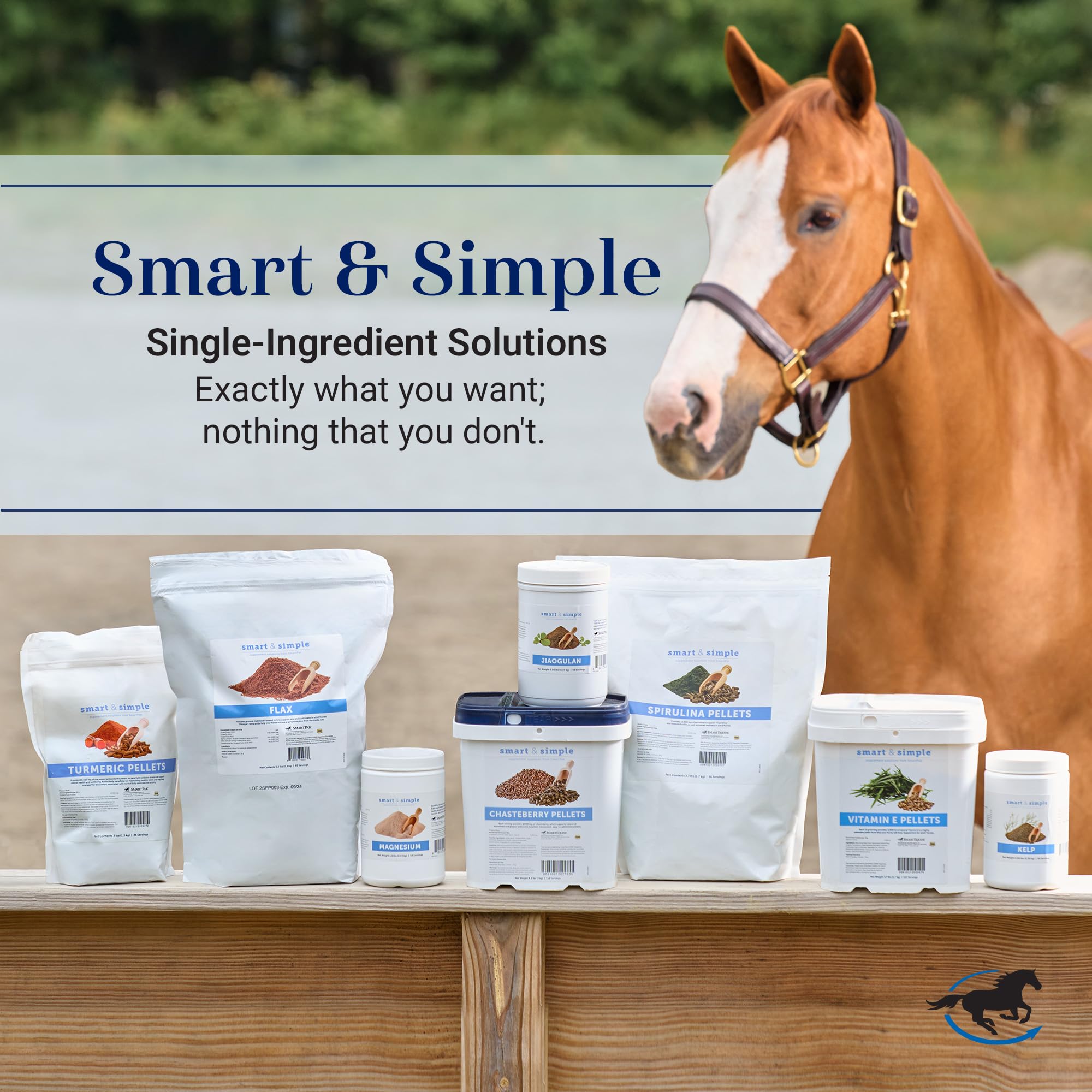 SmartEquine MSM Pellets horse supplement packaging details