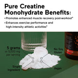SMARTERNUTRITION Creatine Monohydrate Powder 200g scoop