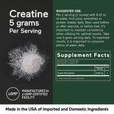 SMARTERNUTRITION Creatine Monohydrate Powder 200g unflavoured powder close-up