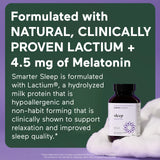 SMARTERNUTRITION Smarter Sleep Melatonin Tablets close-up of tablets