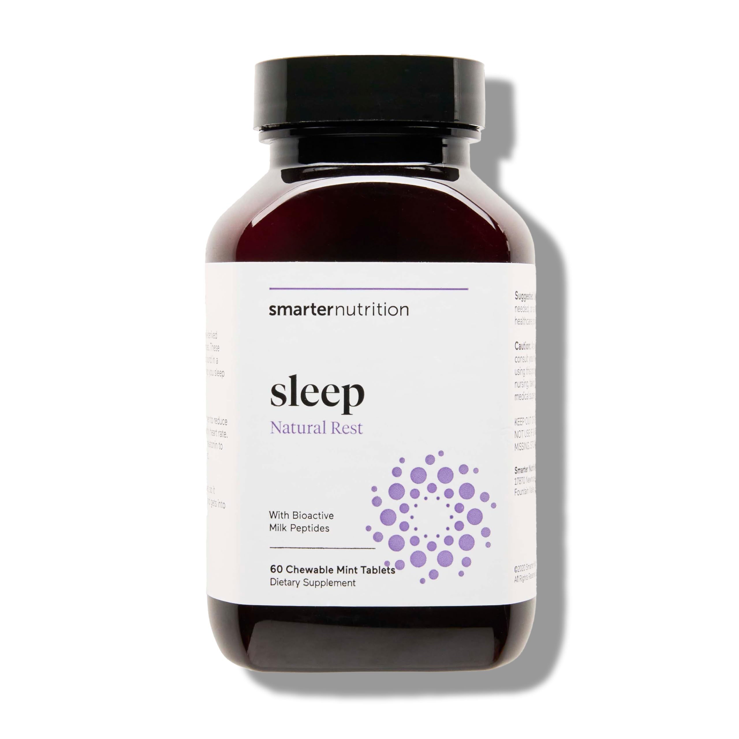 SMARTERNUTRITION Smarter Sleep Melatonin Tablets front view