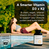 SMARTERNUTRITION Vitamin D3 K2 Supplement 40g side view