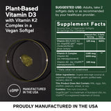 SMARTERNUTRITION Vitamin D3 K2 Supplement ingredients list