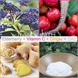 SmarterVitamins Elderberry Supplement ingredients list on packaging