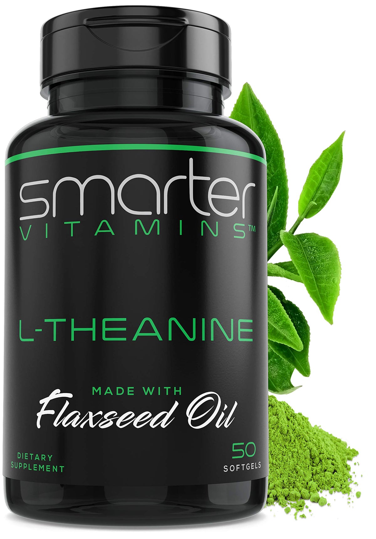 SmarterVitamins L-Theanine Softgels bottle front view