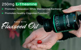 SmarterVitamins L-Theanine Softgels bottle side view