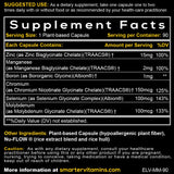 SmarterVitamins Multiminerals Complex capsules in a glass