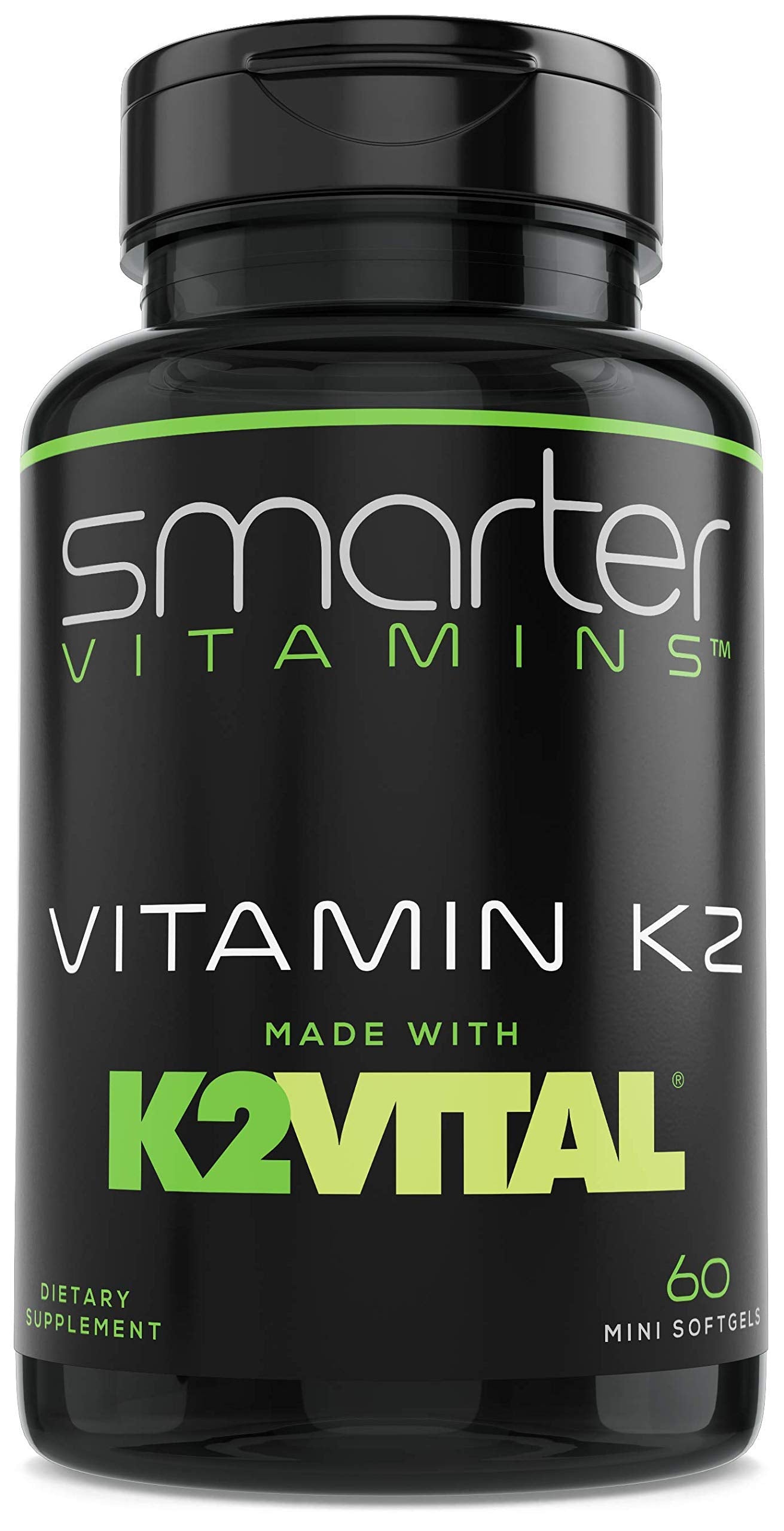SmarterVitamins Vitamin K2 Liquid Softgels bottle front view