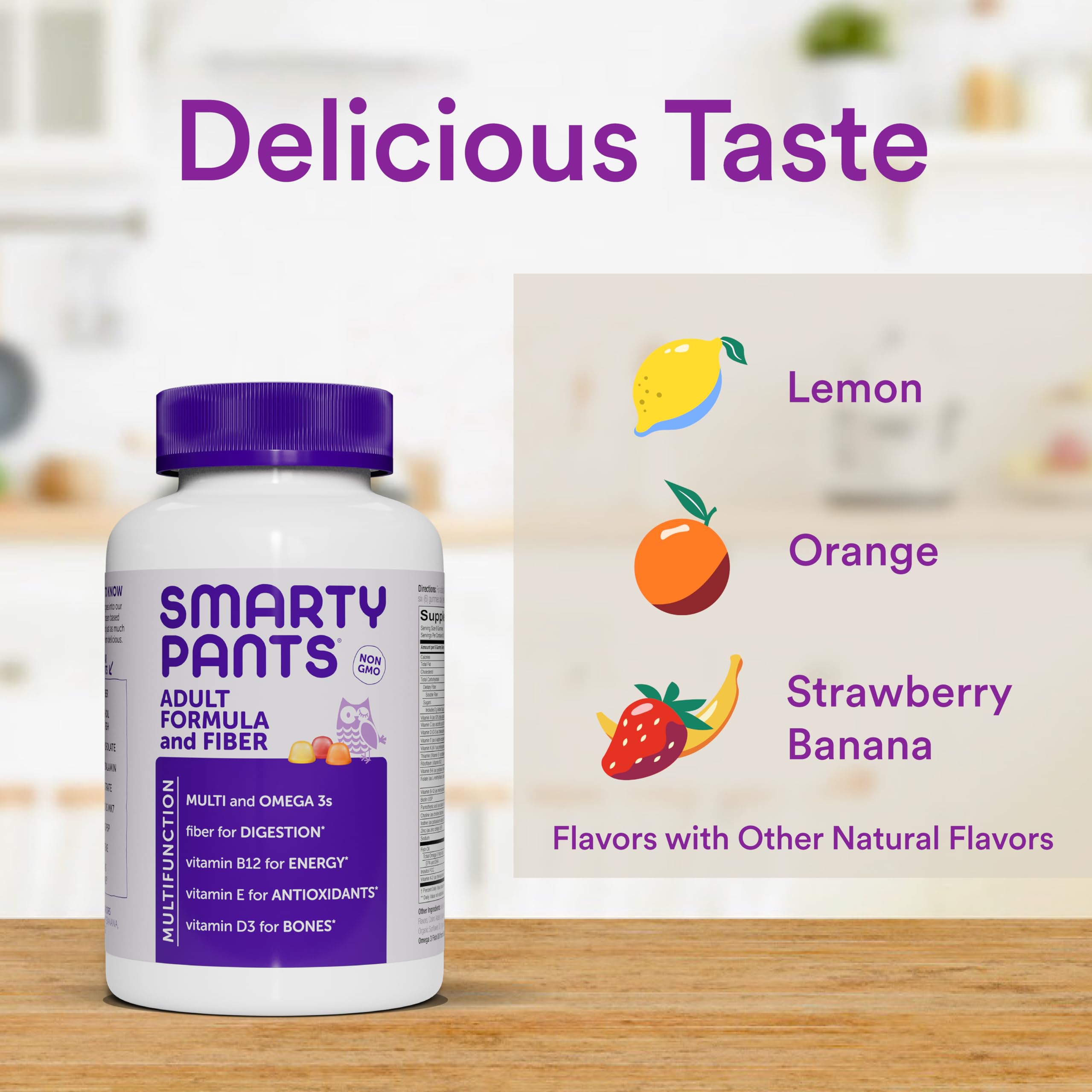 SmartyPants Adult Complete Multivitamin Gummies ingredients list