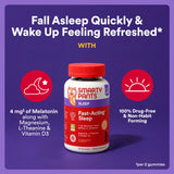 SmartyPants Adult Sleep Gummies packaging with blueberry blackberry flavour