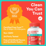 SmartyPants Kids Bone Support Gummies 60ct product details on a table