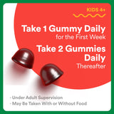 SmartyPants Kids Fiber & Veggies Gummies in a child's hand
