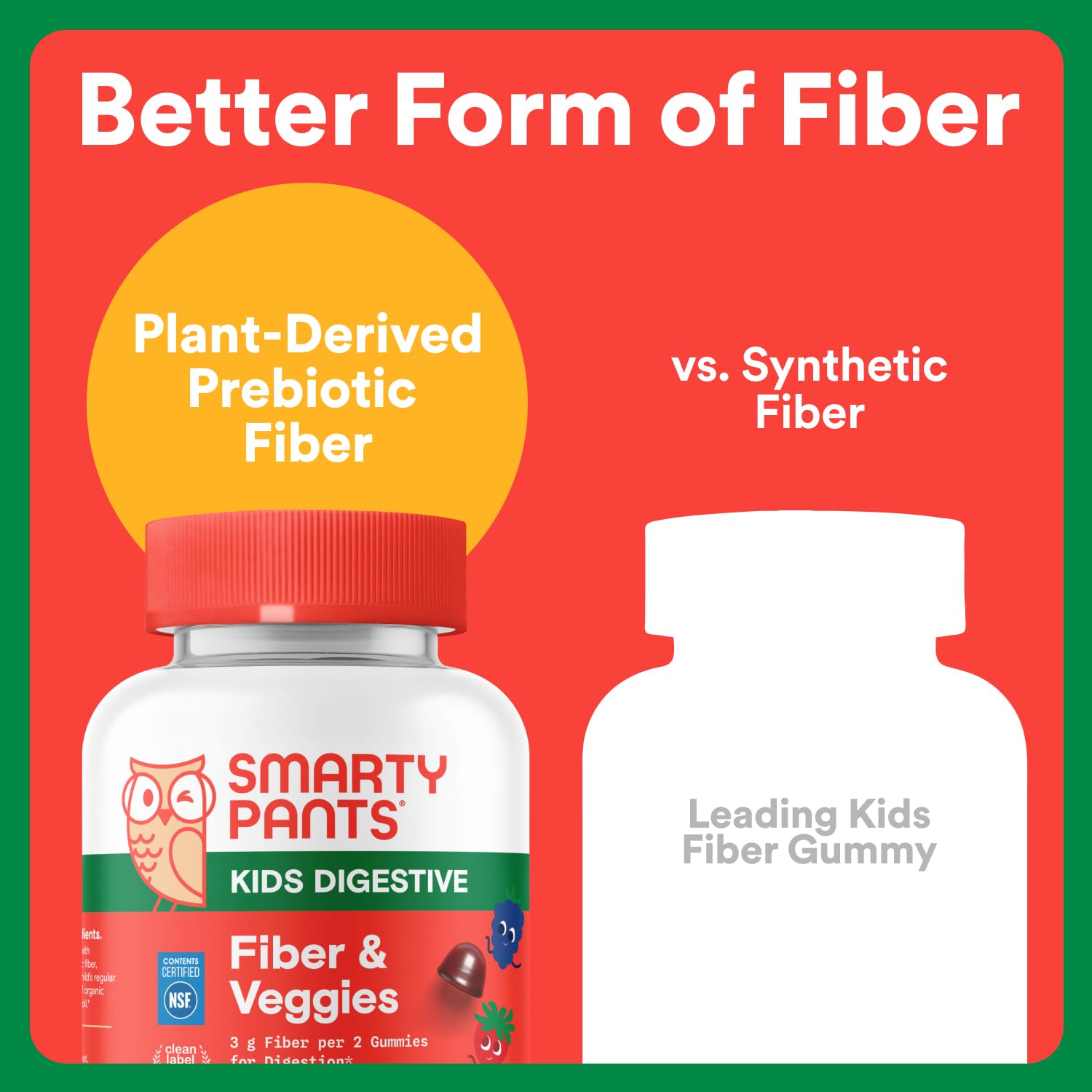 SmartyPants Kids Fiber & Veggies Gummies ingredients list