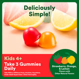 SmartyPants Kids Multi & Fiber gummy vitamins lemon flavour