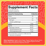 SmartyPants Kids Omega-3 Brain Gummies nutritional information