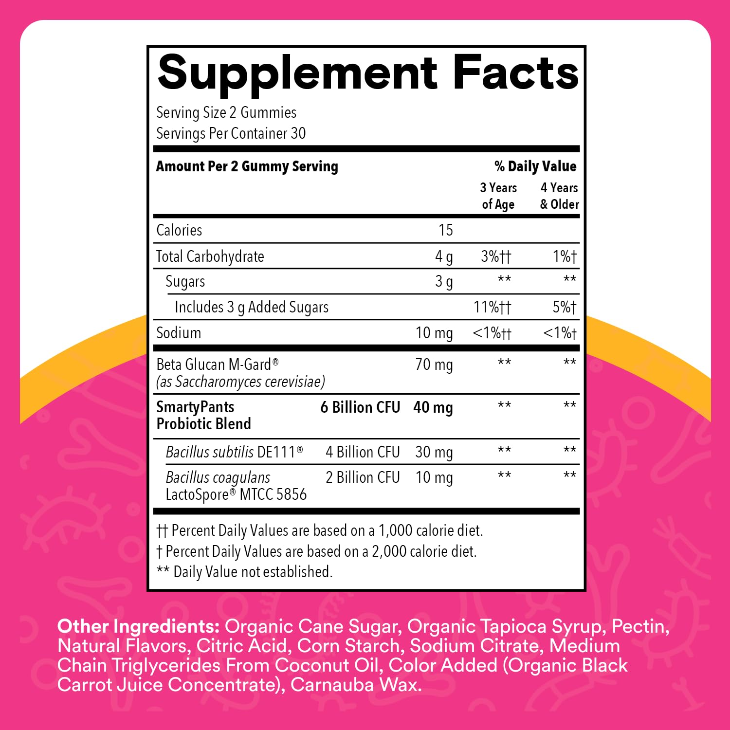 SmartyPants Kids Probiotic Complete 168g side view