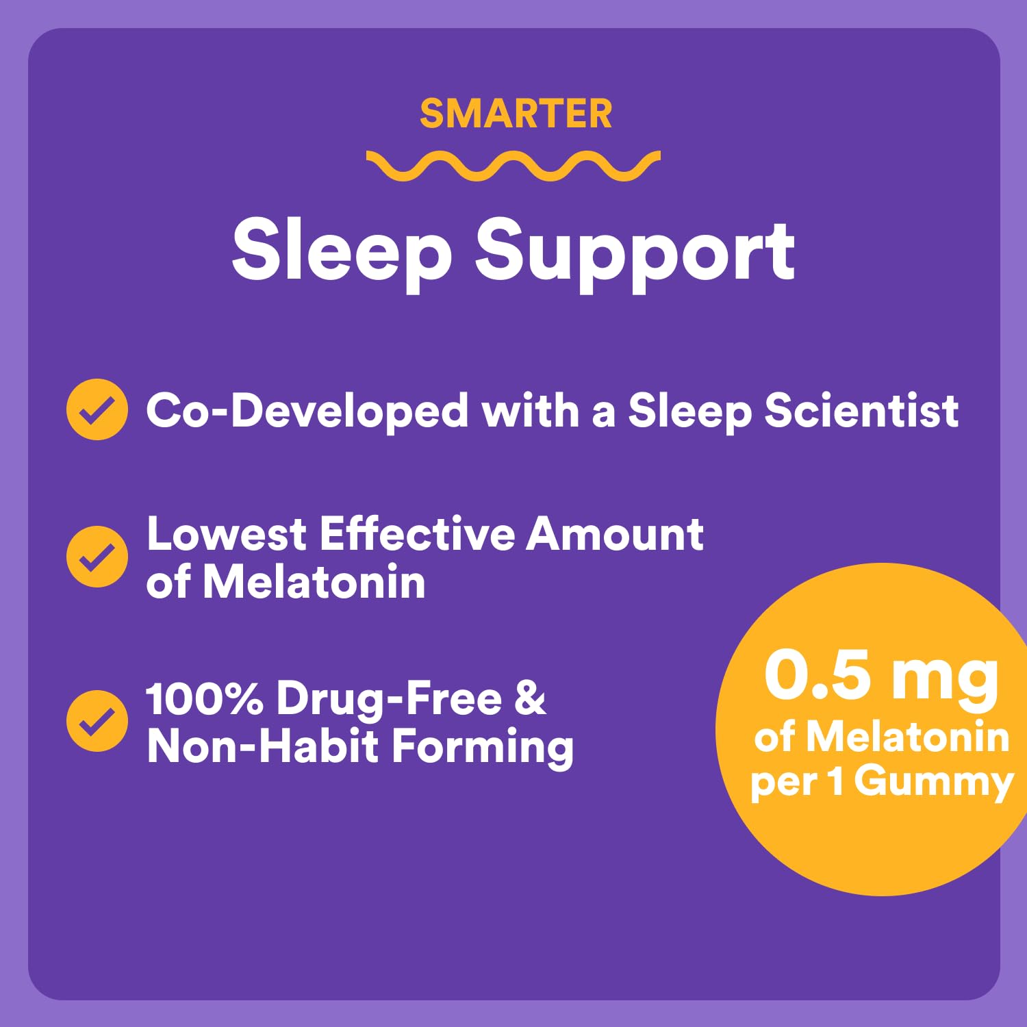 SmartyPants Kids Sleep Melatonin gummies on a table
