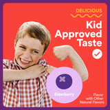 SmartyPants Kids Triple Action daily wellness Gummies on a kitchen counter