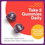 SmartyPants Kids Triple Action daily wellness Gummies with fruits