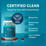 SmartyPants Men's Multivitamin Gummies packaging details