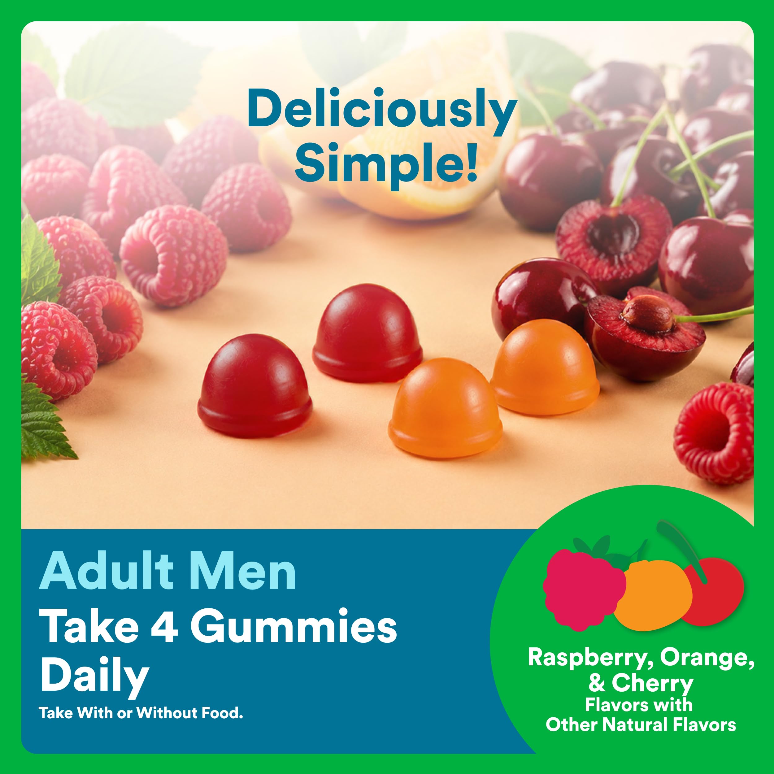 SmartyPants Organic Men's Multivitamin Gummies nutritional information