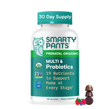 SmartyPants Organic Prenatal Multi & Probiotics front view packaging