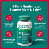 SmartyPants Organic Prenatal Multi & Probiotics gummies in hand
