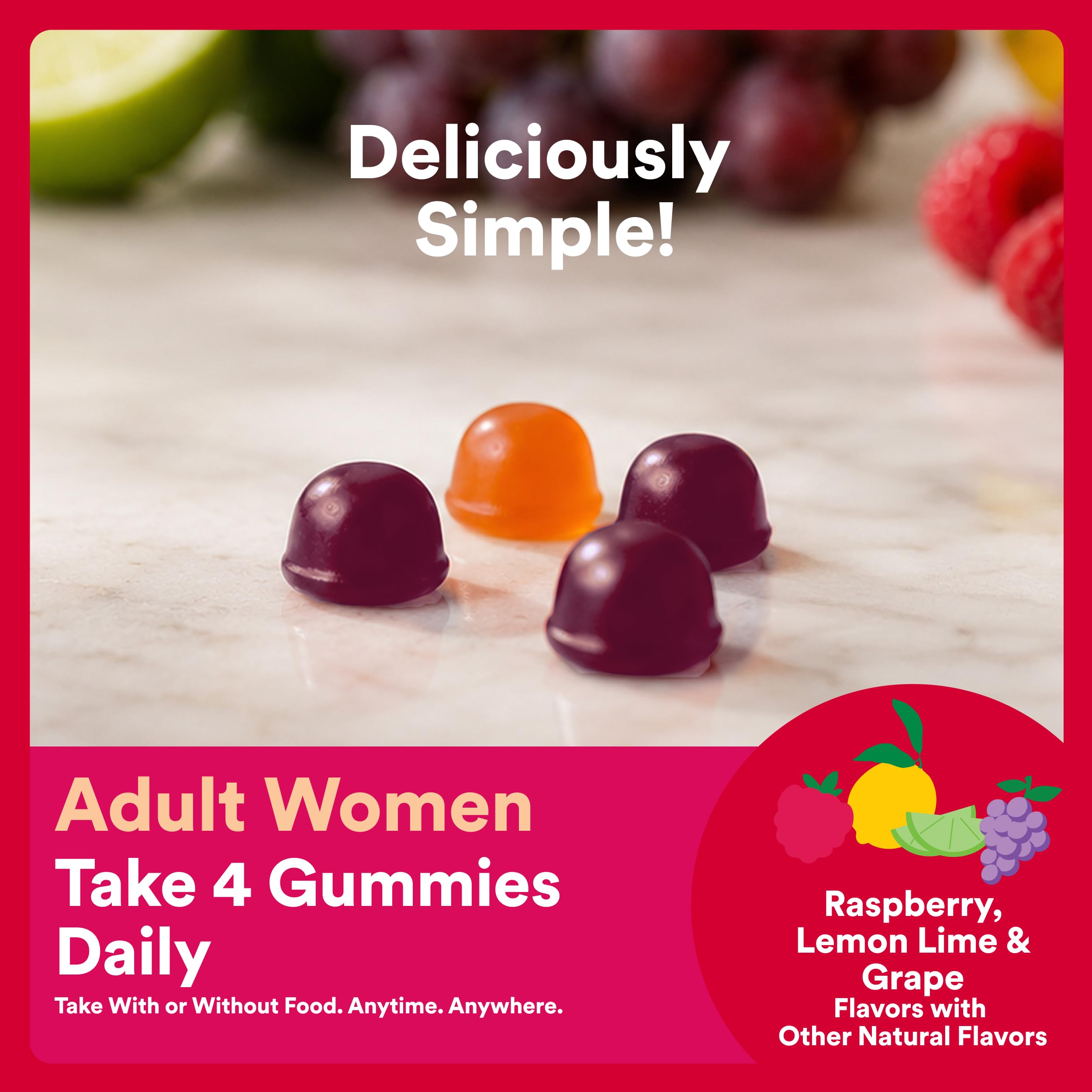 SmartyPants Organic Women's Multi & Probiotics Gummies ingredients list