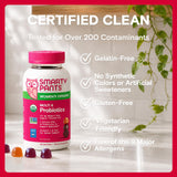 SmartyPants Organic Women's Multi & Probiotics Gummies on a kitchen counter