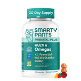 SmartyPants Prenatal Multivitamin Gummies 90 count bottle front view