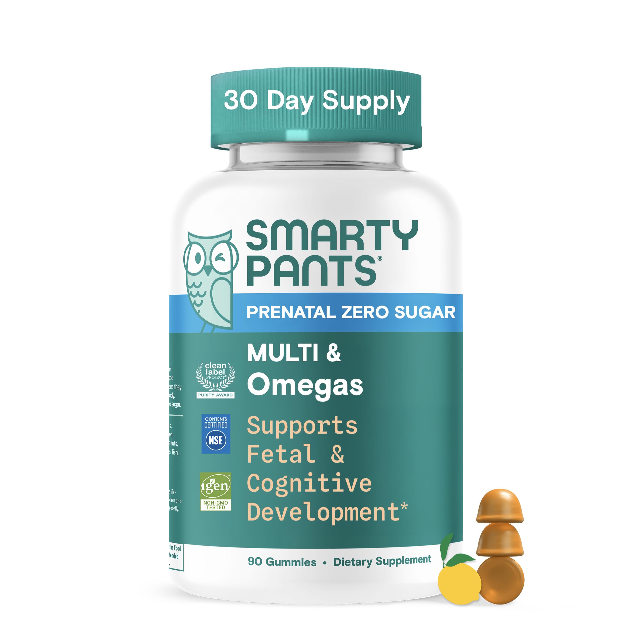SmartyPants Prenatal Zero Sugar Multi & Omegas front view