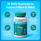 SmartyPants Prenatal Zero Sugar Multi & Omegas packaging side view