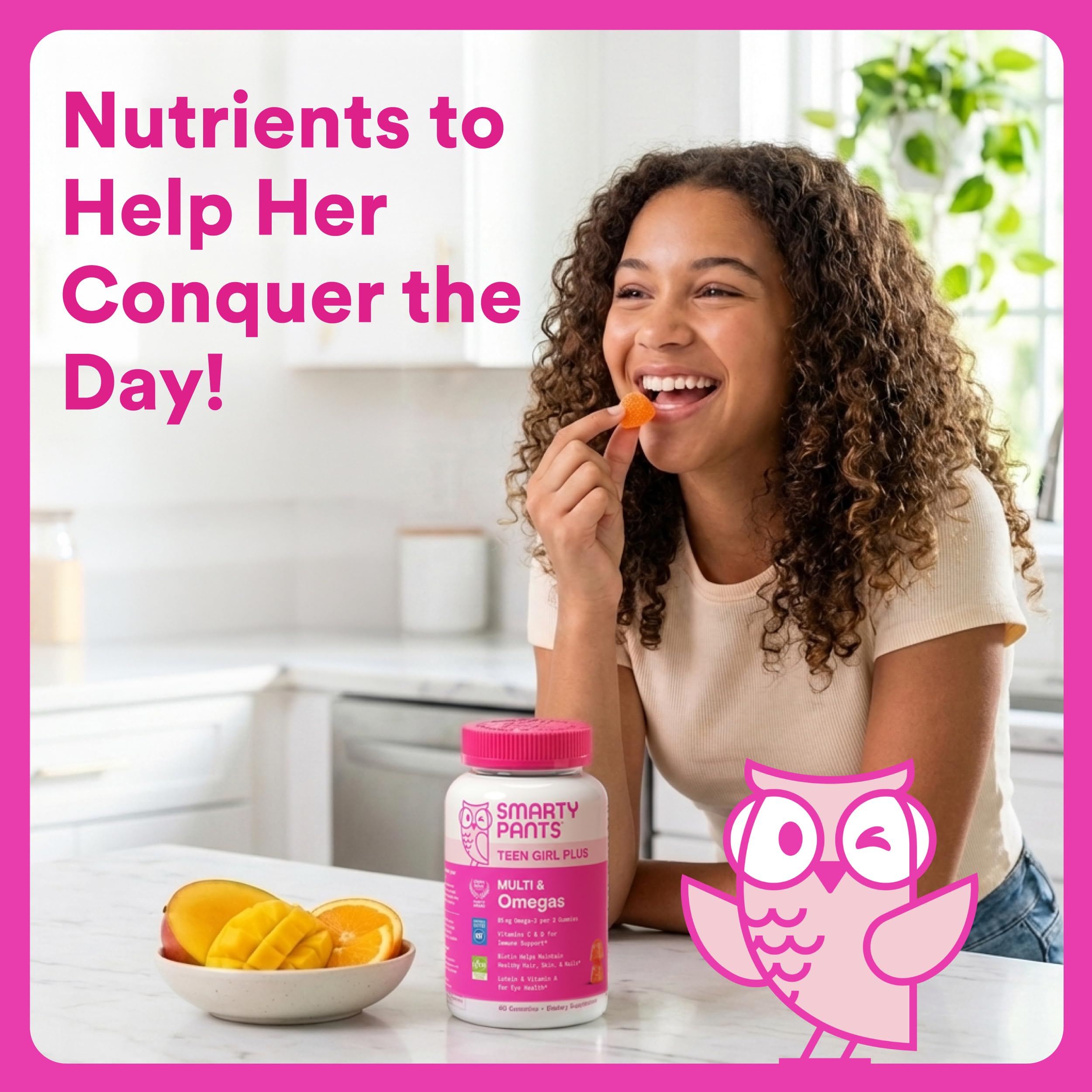 SmartyPants Teen Girl Gummies nutritional information