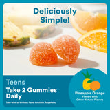 SmartyPants Teen Guy Multi & Omegas gummies on a kitchen counter