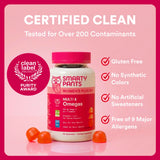 SmartyPants Women's 50+ Plus Multi & Omegas gummies lifestyle shot