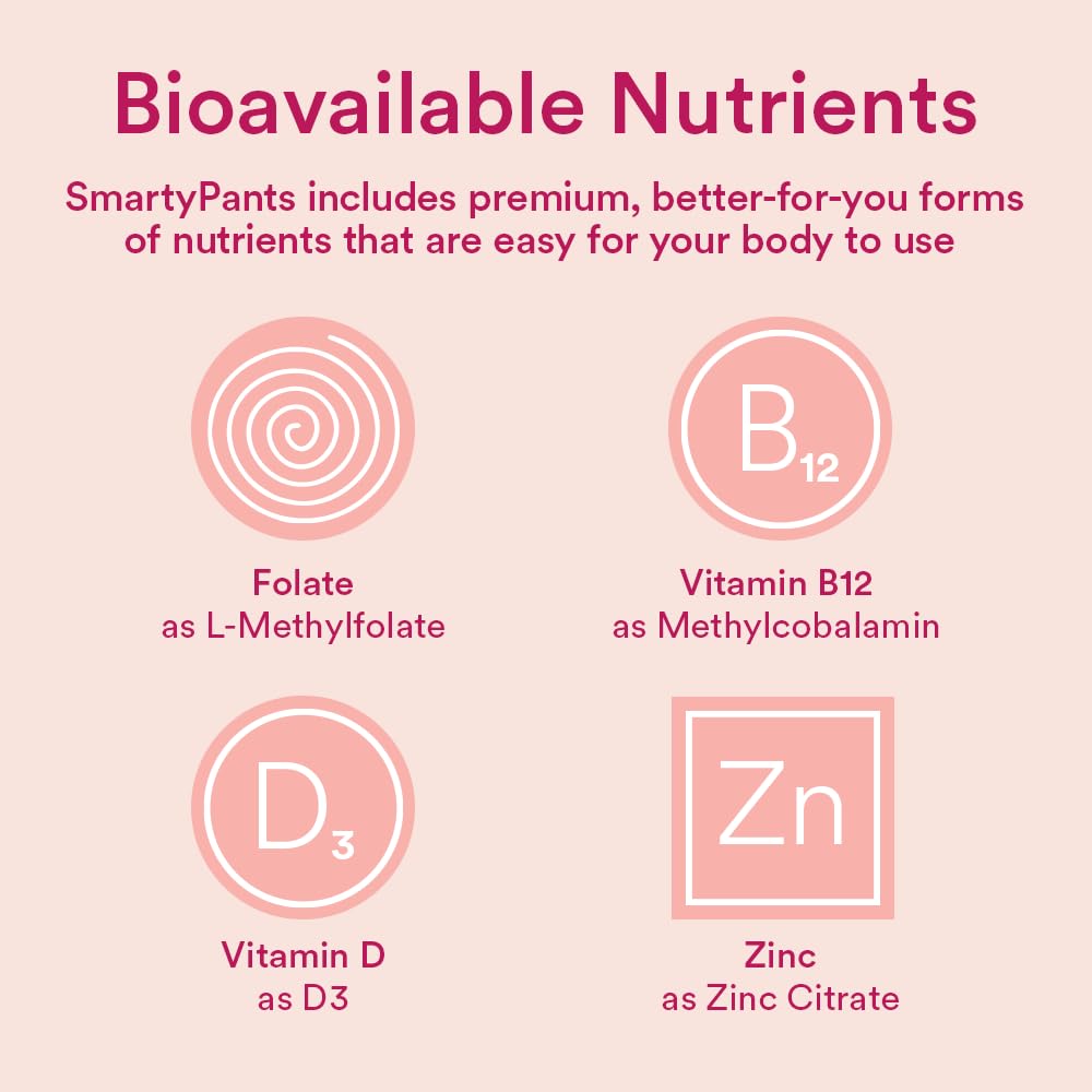 SmartyPants Women's Multi & Omega Gummies lifestyle scene with a glass of water