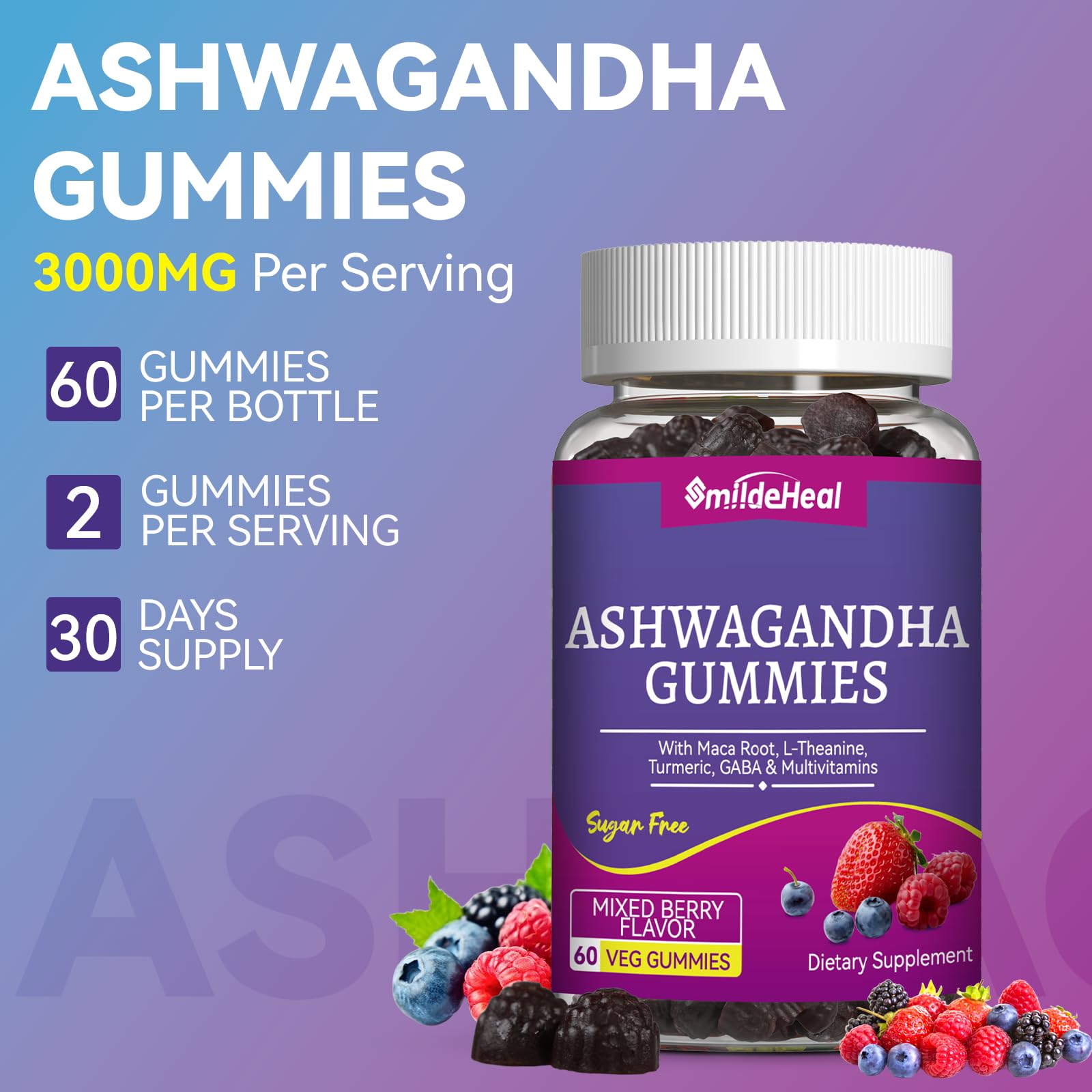 SmildeHeal Ashwagandha Gummies ingredients list