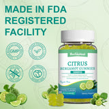 SmildeHeal Citrus Bergamot Gummies back view with details