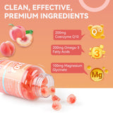 SmildeHeal CoQ10 Gummies 200mg on a wooden table