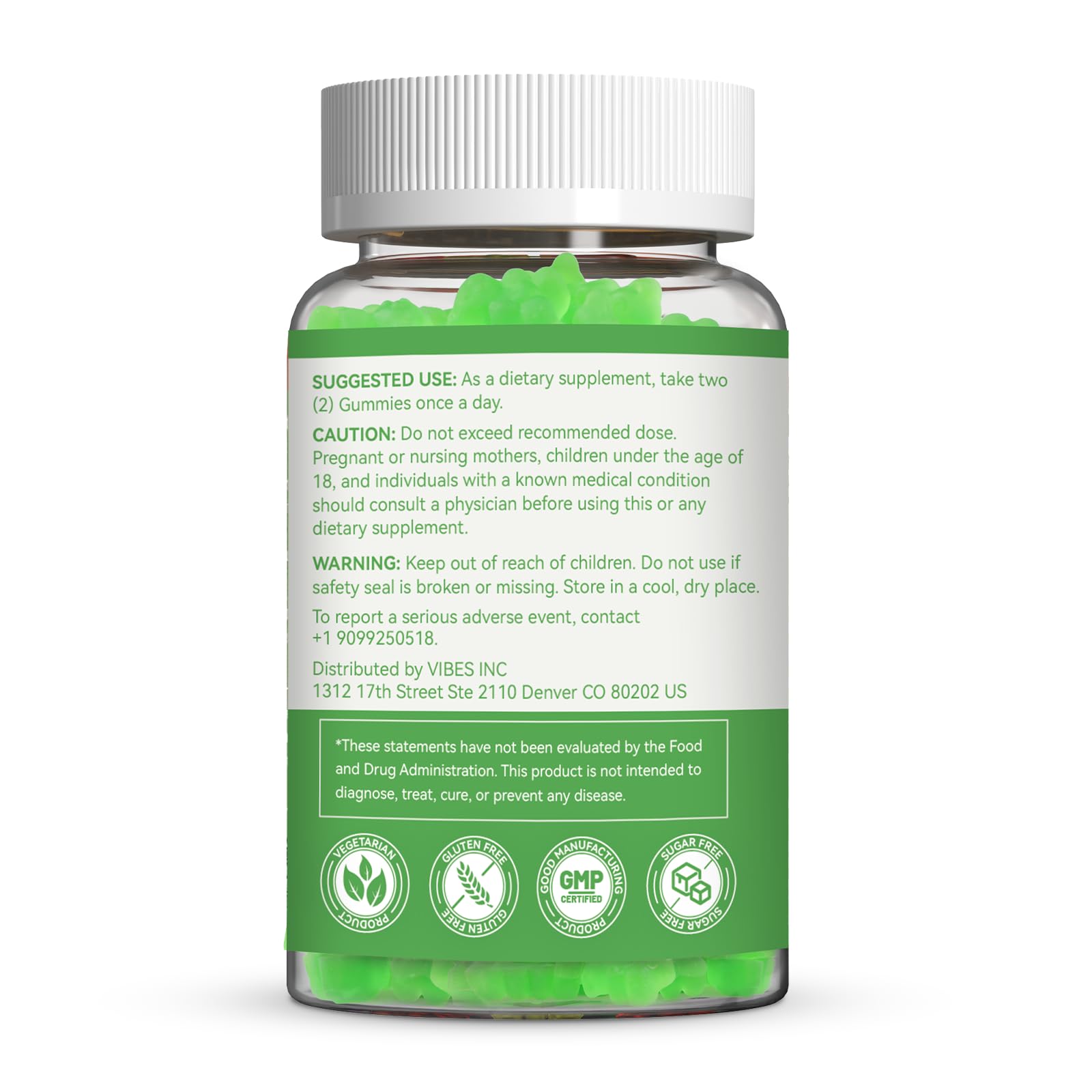 SmildeHeal EAA Gummies bottle with a measuring tape and weights