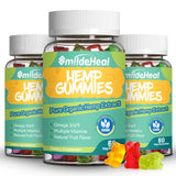 SmildeHeal Hemp Gummies Omega 3-6-9 bottle front view