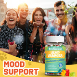 SmildeHeal Hemp Gummies Omega 3-6-9 gummy bears in a bowl