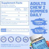 SmildeHeal L-Lysine 1000mg Gummies side view of the bottle
