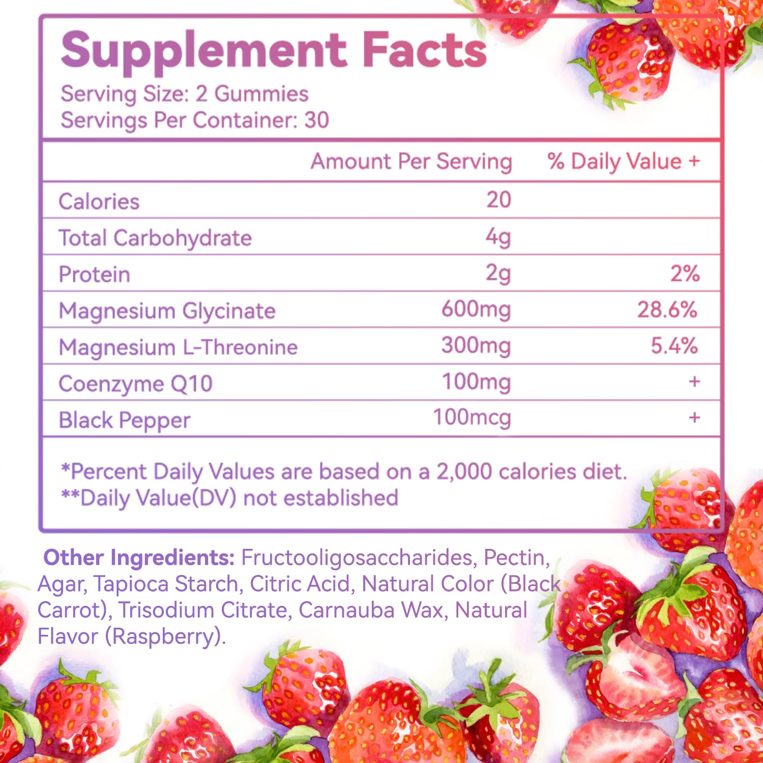 SmildeHeal Magnesium Glycinate Gummies 600mg packaging