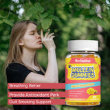 SmildeHeal Mullein Gummies displayed with other herbal supplements
