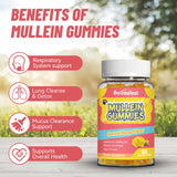 SmildeHeal Mullein Gummies with a measuring spoon