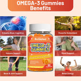 SmildeHeal Omega-3 Fish Oil Gummies back view with ingredient list