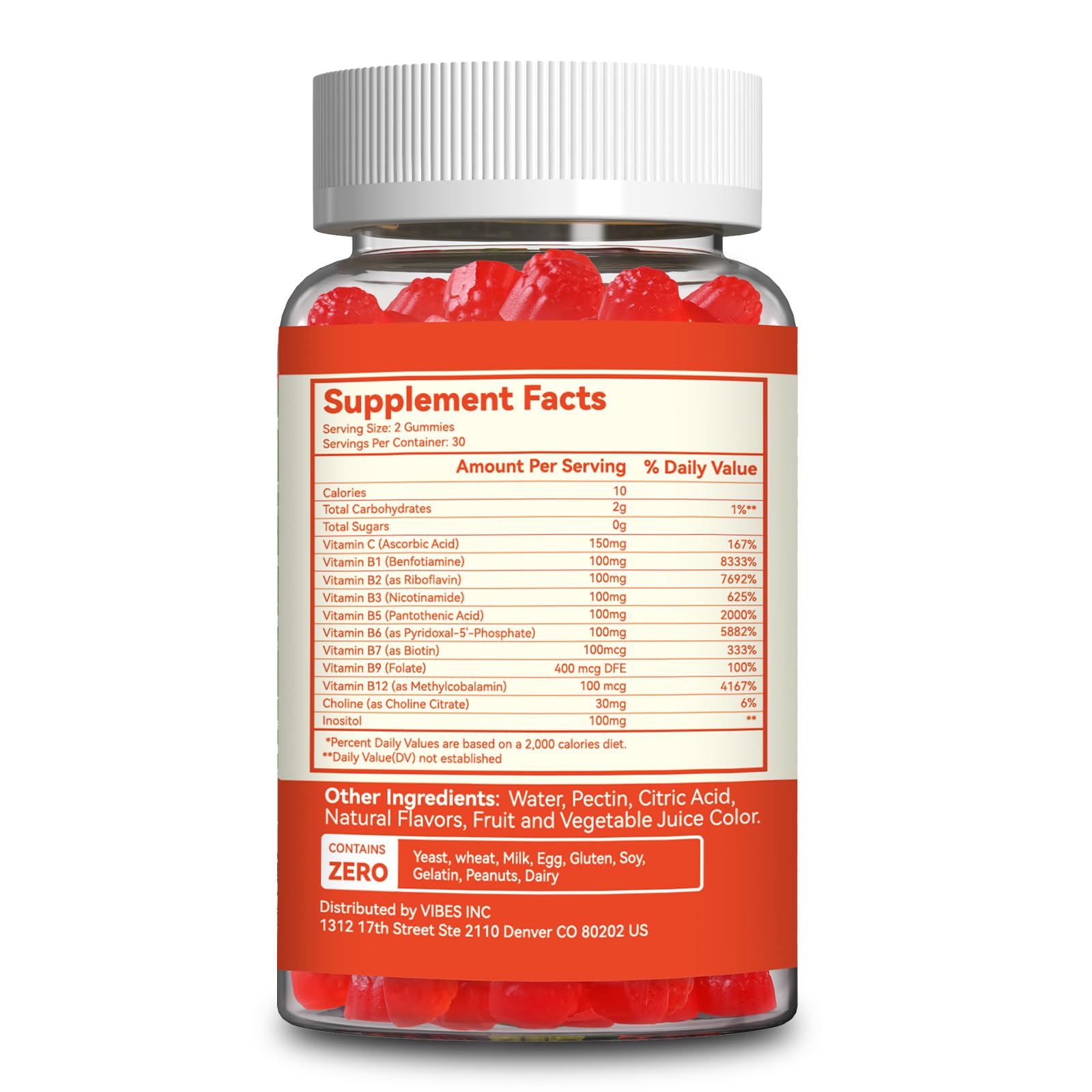 SmildeHeal Vitamin B-Complex Gummies lifestyle scene with fresh fruit